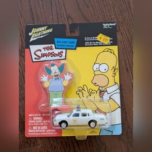 Johnny Lightning  Chief Wiggum The Simpsons Die-Cast Car